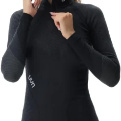 Uyn Woman Ambityon Underwear Shirt Long Sleeve Zip UP Turtle Neck -Swix Verkaufsgeschäft ecomm SX2 U100140 B472 side